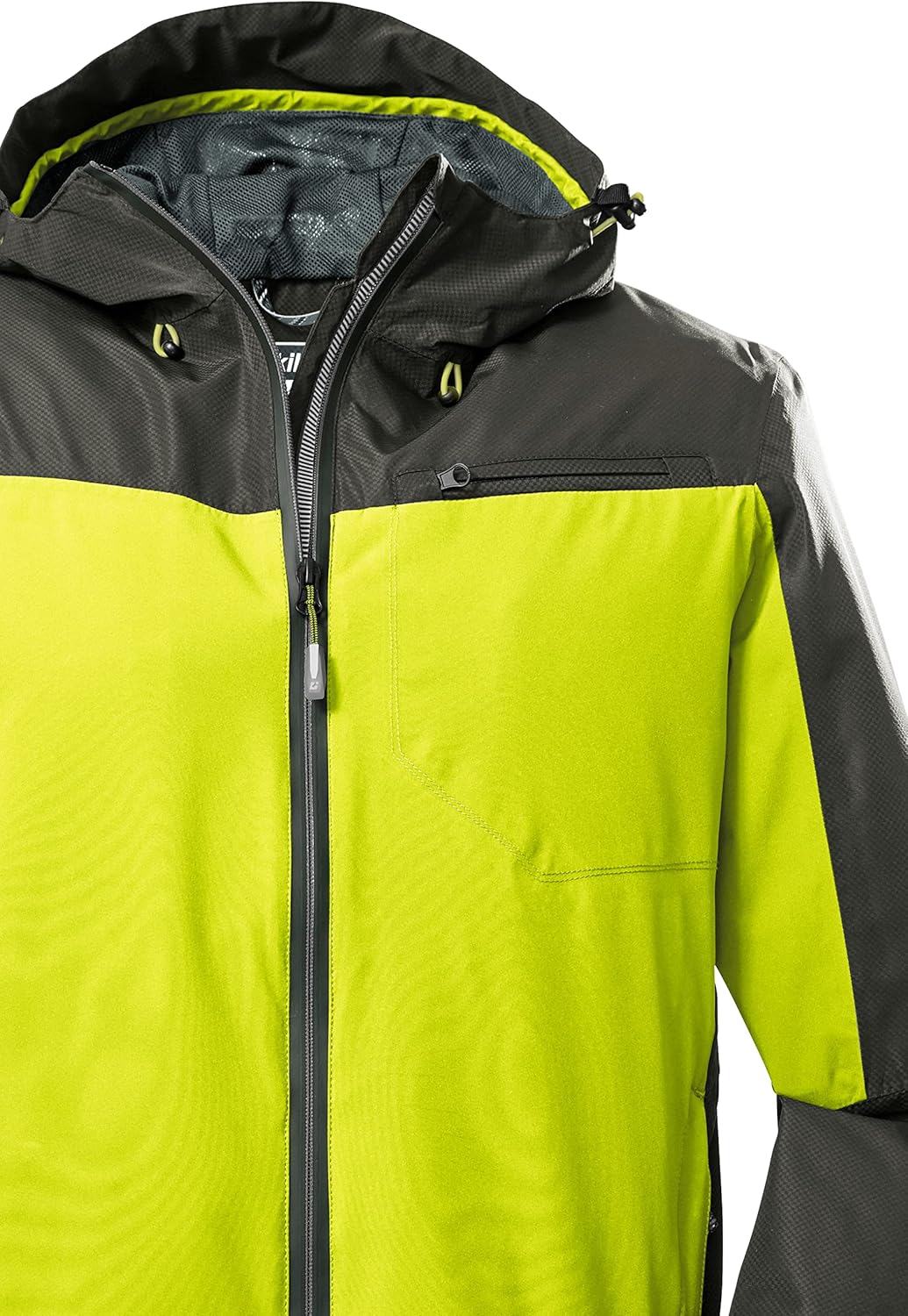 Killtec Herren Kos 6 Mn Jckt Funktionsjacke/Outdoorjacke mit Kapuze, packbar L frühlingsgrün, L früh