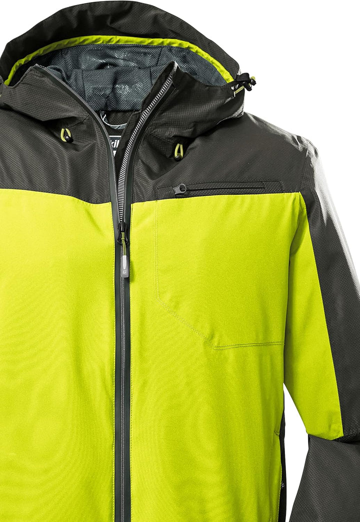 Killtec Herren Kos 6 Mn Jckt Funktionsjacke/Outdoorjacke mit Kapuze, packbar L frühlingsgrün, L früh