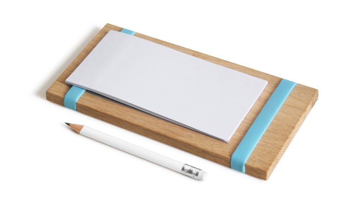 Side by Side Notizblockhalter Milch, Eier, Butter, hellblau 40084B