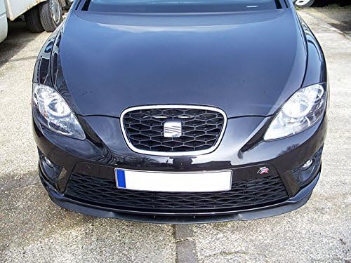 Cup Front Spoiler Lippe Schürze Ansatz ABS Lackierbar Schwarz