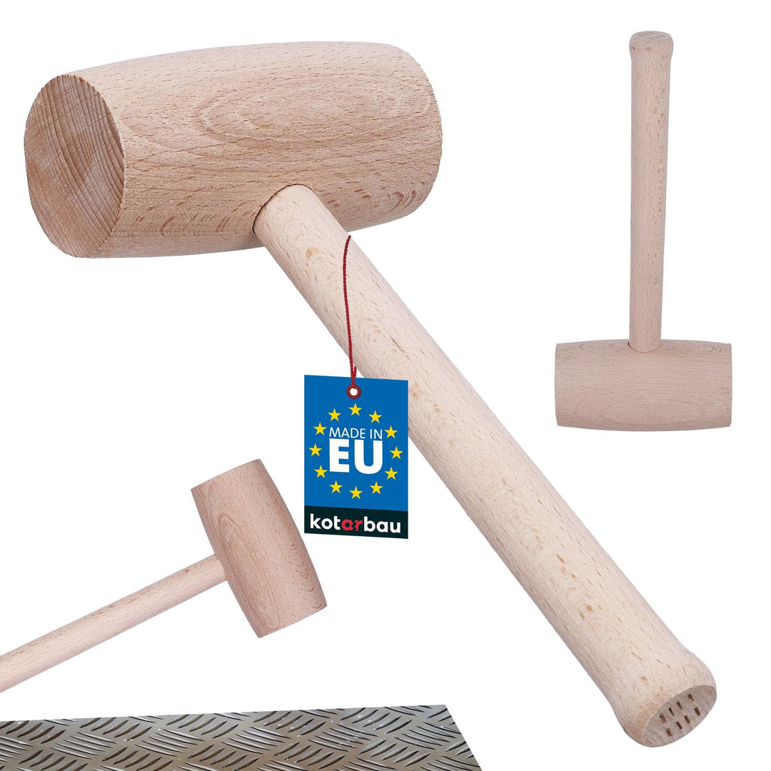 KOTARBAU® Holzhammer Durchmesser 65 mm für Schreiner Blechbearbeitung Schreiner-Knüppel Schreiner-Ha
