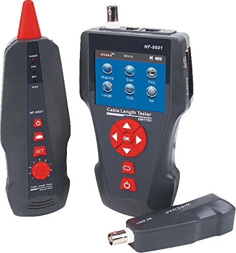 Kalea Informatique Netzwerktester RJ45 RJ11 USB BNC: für Länge/Layout/Erkennung/PoE-Test/Ping-Test/S