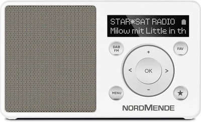 Nordmende Transita 100 tragbares und empfangsstarkes DAB Radio (DAB+, UKW, FM, Lautsprecher, Kopfhör