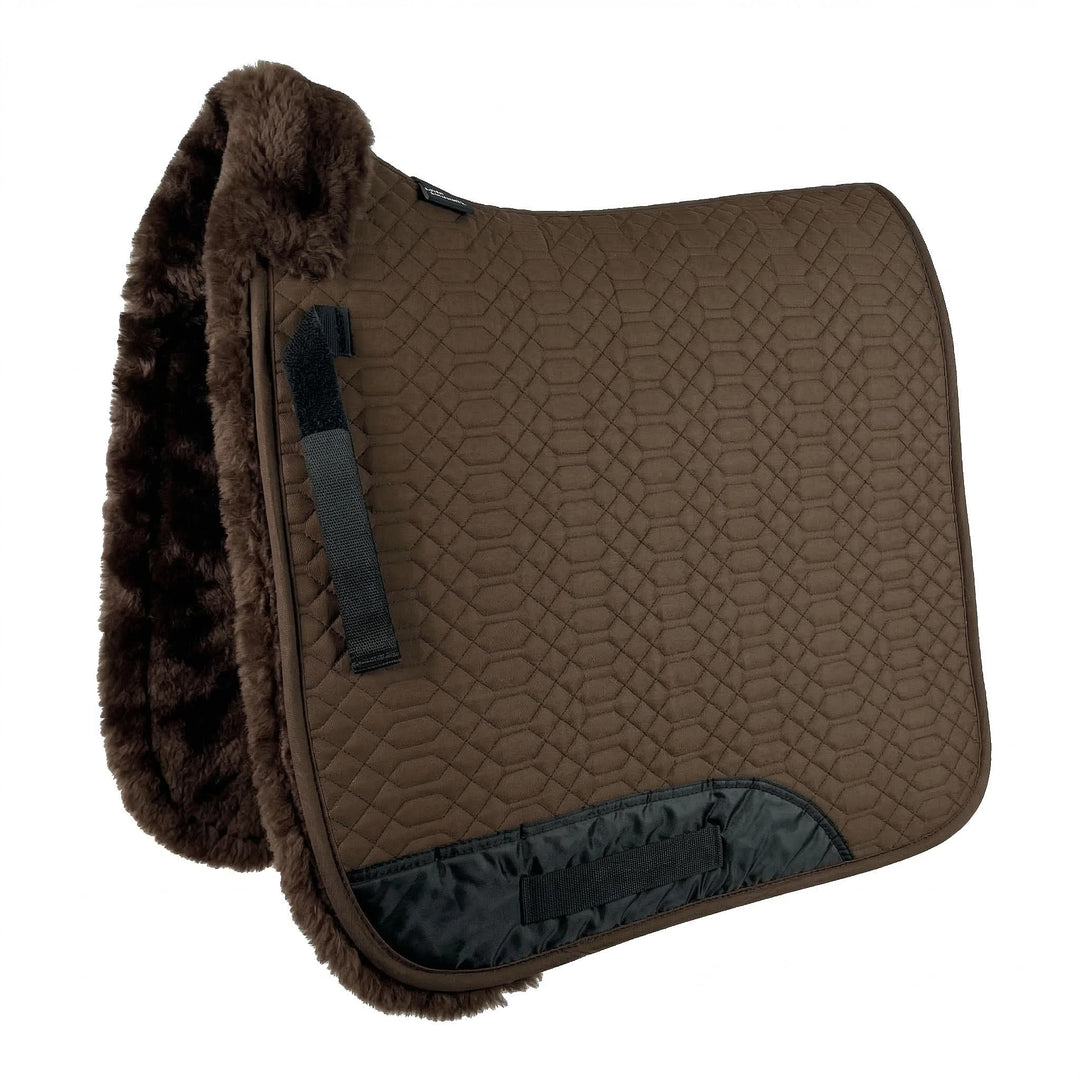 Engel Reitsport Lammfell Schabracke Fully Lined SCHABRA2-D-MOC-MED Stoff moccabraun Fell med. Dressu