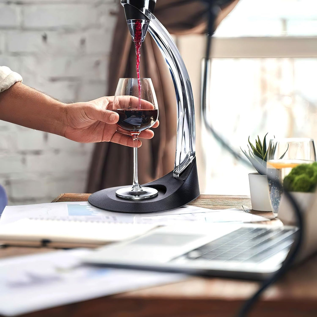 Weinbelüfter Wein-Dekanter Dekantierer; Weinlüfter Deluxe Wein-Ausgiesser mit Ständer; Magic Decante