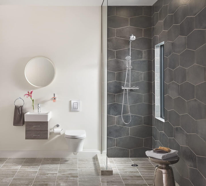 GROHE Essentials - WC-Papierhalter ( kratzfeste Chromoberfläche, einfache Montage, inklusive Abdecku