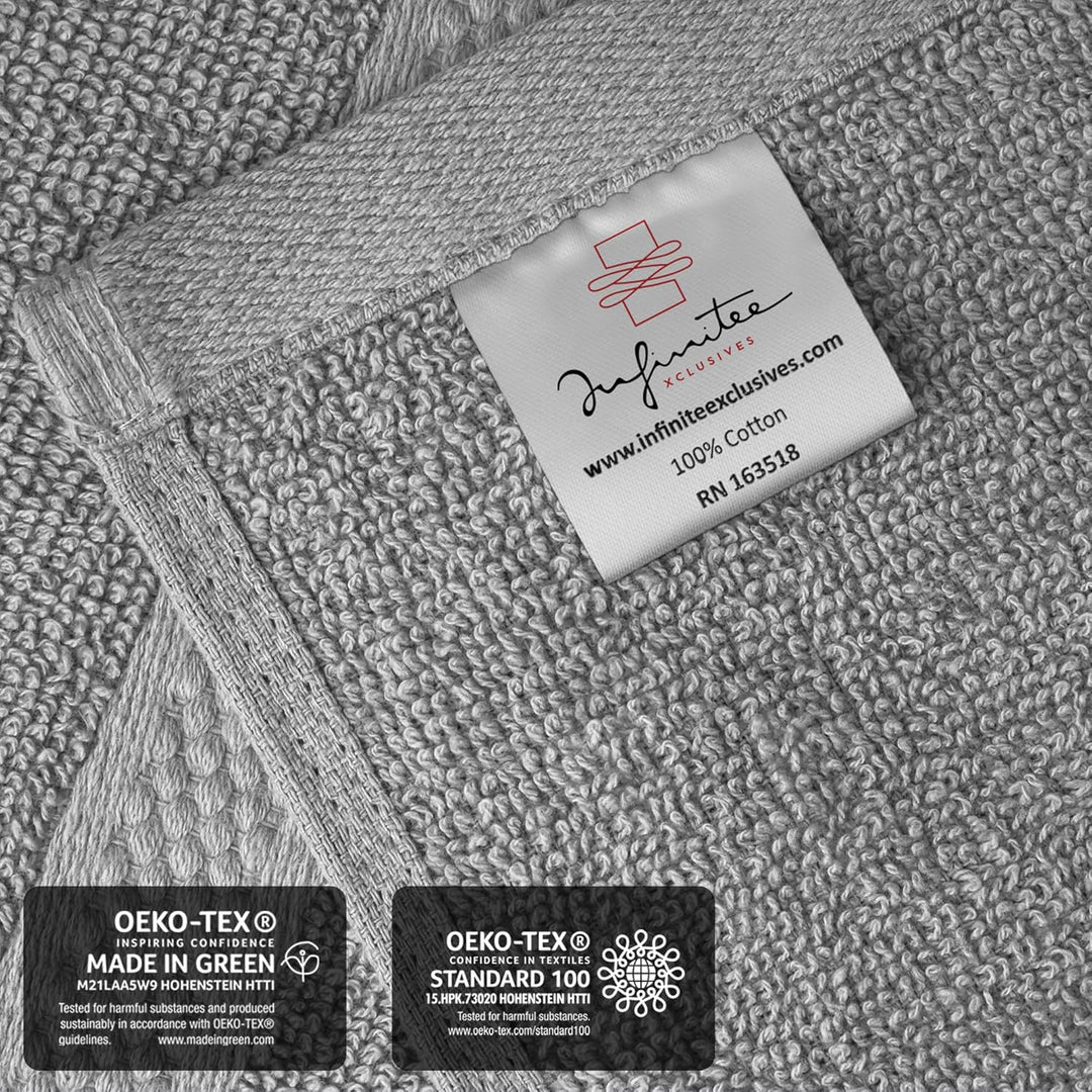 Infinitee Xclusives Premium Handtücher aus 100 % Baumwolle, 40,6 x 71,1 cm, Hotel- und Spa-Qualität,