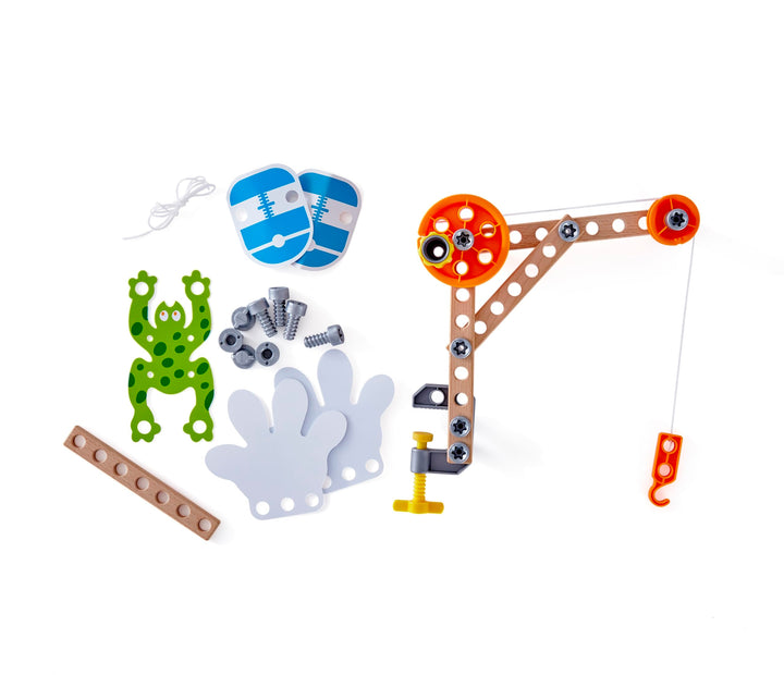 Hape Junior Inventor Bausatz für Tüftler - Experimentierset, Mint-Spielzeug, Lernspielzeug für Kinde