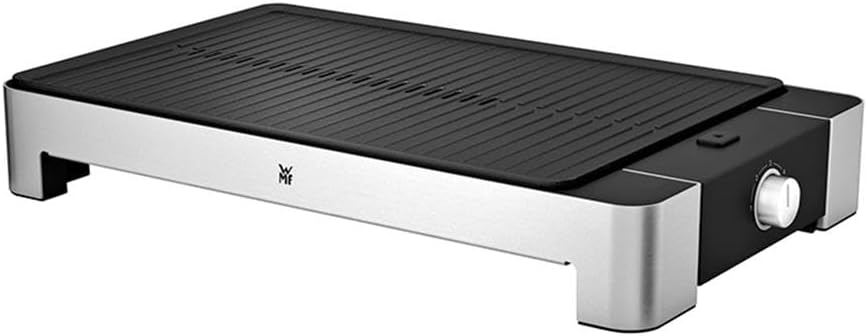 WMF Lono Tischgrill gerippt, 2 W, Elektrogrill mit variabler
