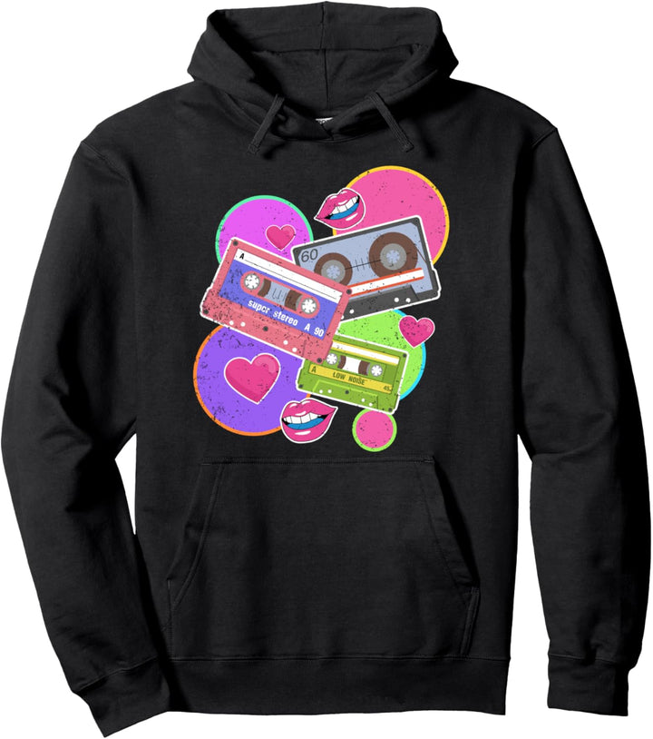 80er Vintage Disco Musik Kasette 1980 Pullover Hoodie