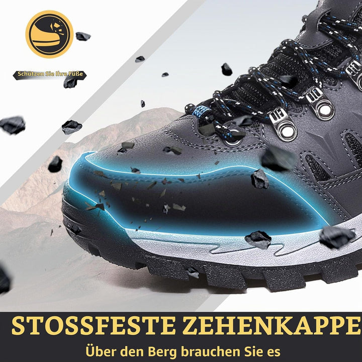 Littleplum Herren Wanderschuhe Winterschuhe Waterproof Wanderstiefel Outdoor Rutschfest High Top Tre
