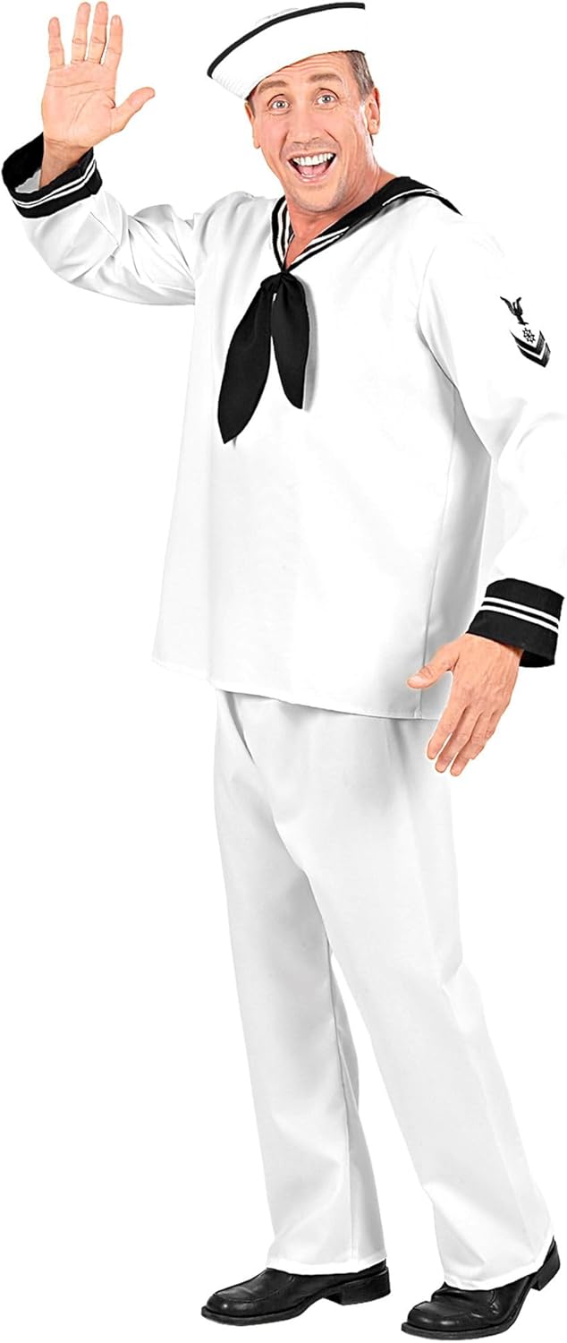 WIDMANN 57722 COSTUME MARINAIO M BIANCO #5772, M