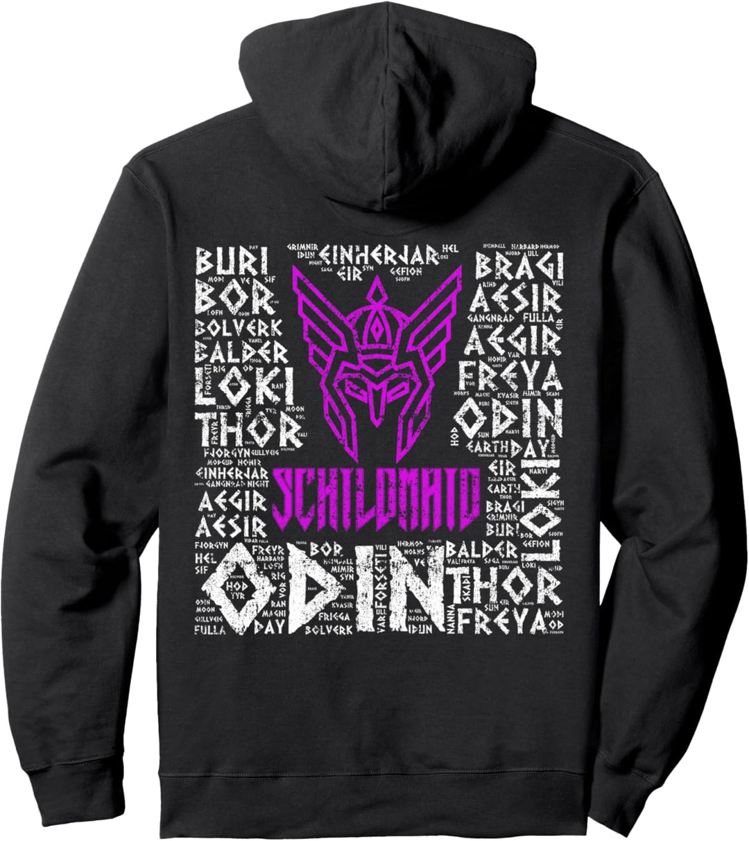 Wikinger Schildmaid Design Nordische Götter Pullover Hoodie