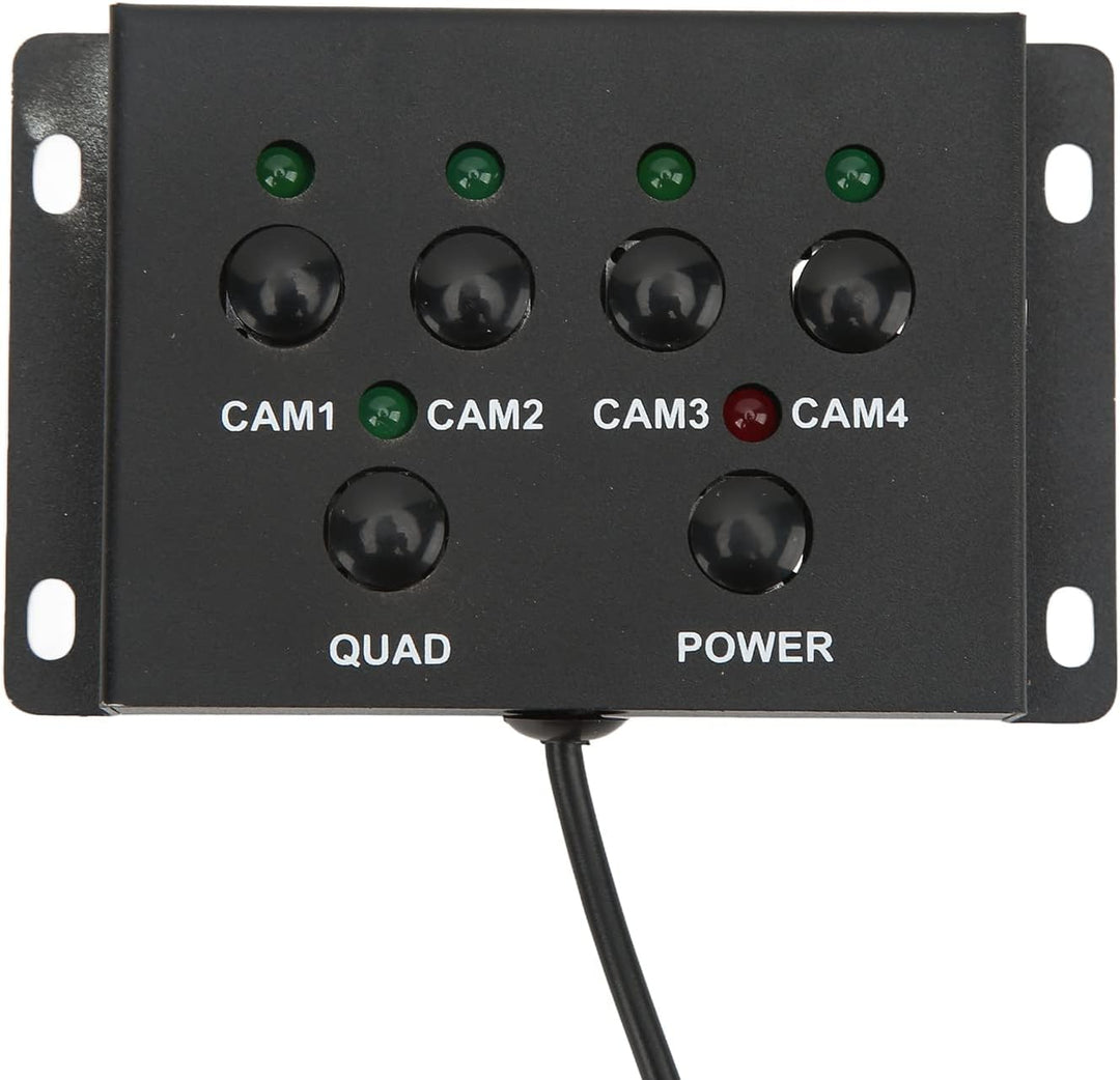 KIMISS 4-Kanal-Video-Splitter, 1080P AHD 4-Kanal-Video-Splitter-Controller DC12V 24V Kamera-Video-Bi