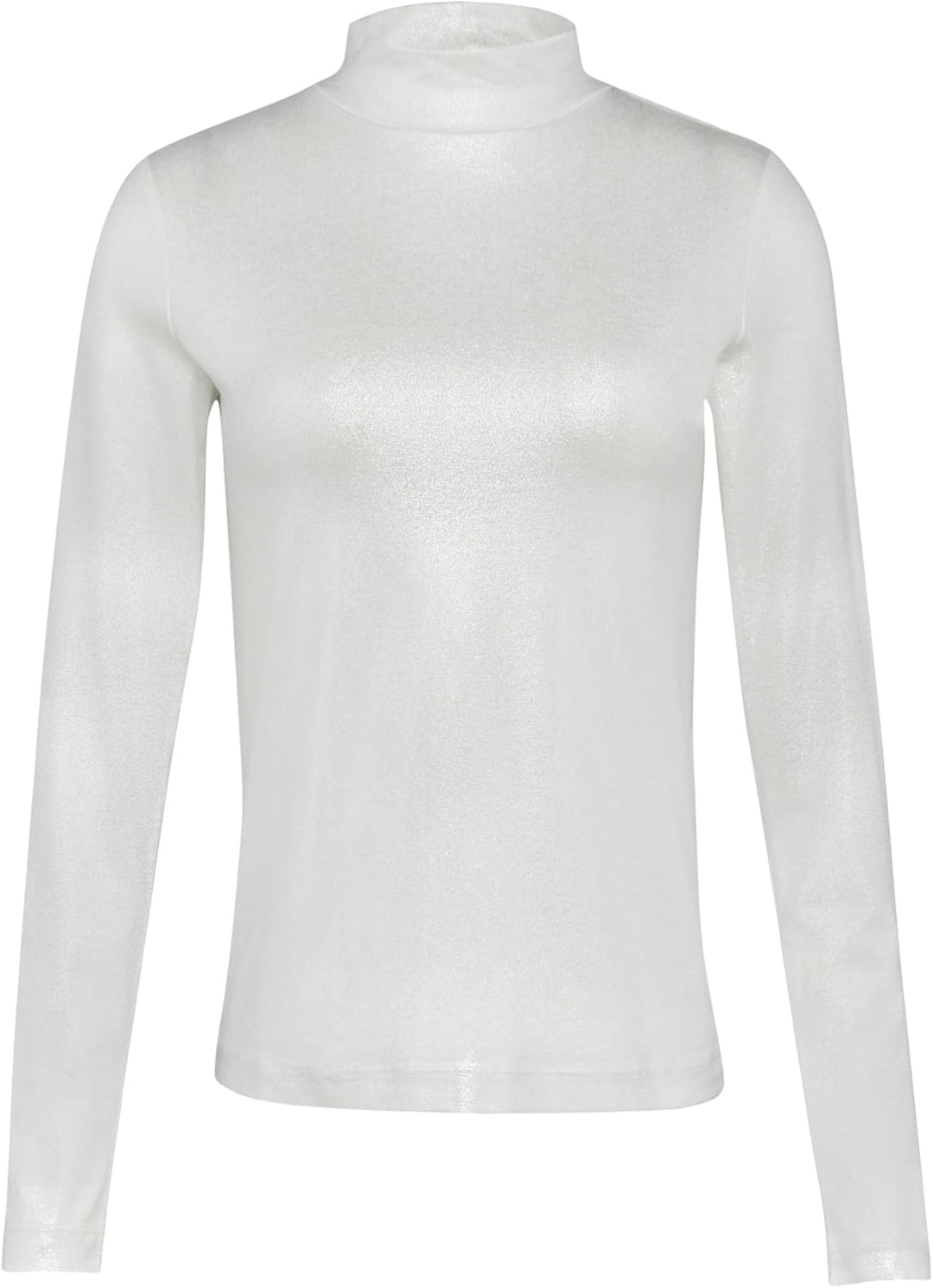 s.Oliver Damen 2156422 Langarmshirt mit Stehkragen (1er Pack) 44 0010_silber, 44 0010_silber