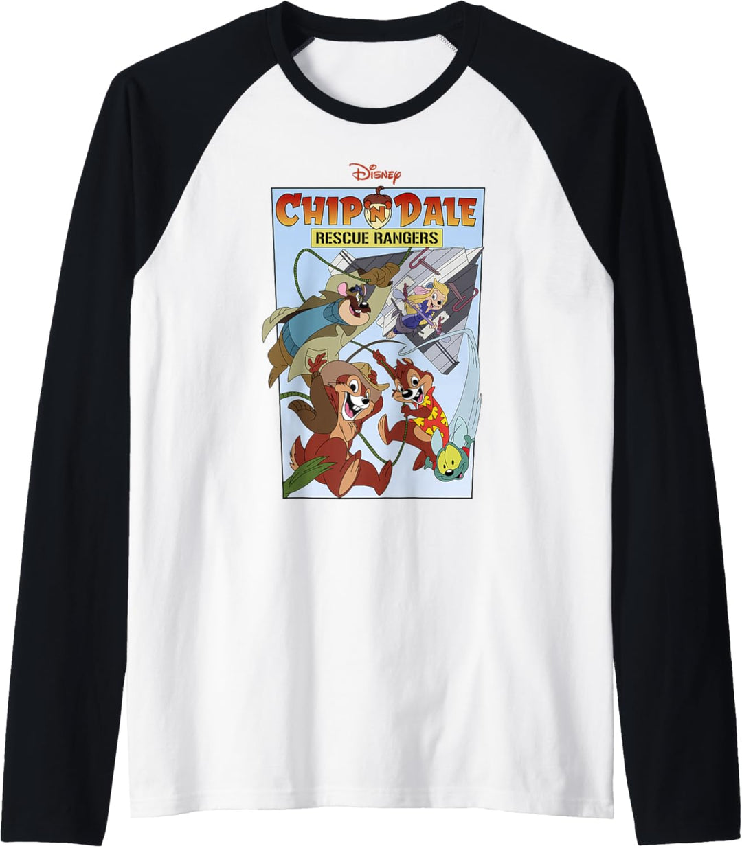 Disney Chip 'N Dale Rescue Rangers Group Shot Poster Raglan