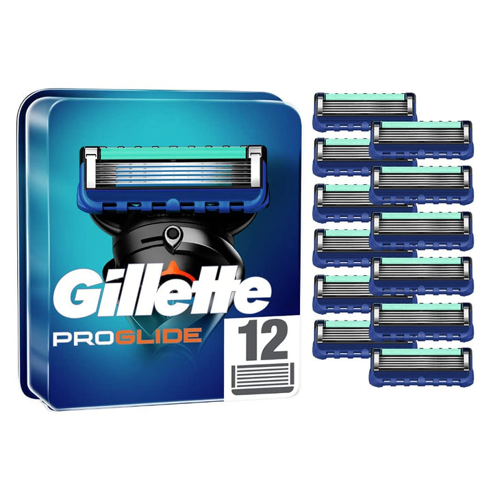 Gillette ProGlide Rasierklingen, 12 Ersatzklingen für Nassrasierer Herren mit 5-fach Klinge 12 stück