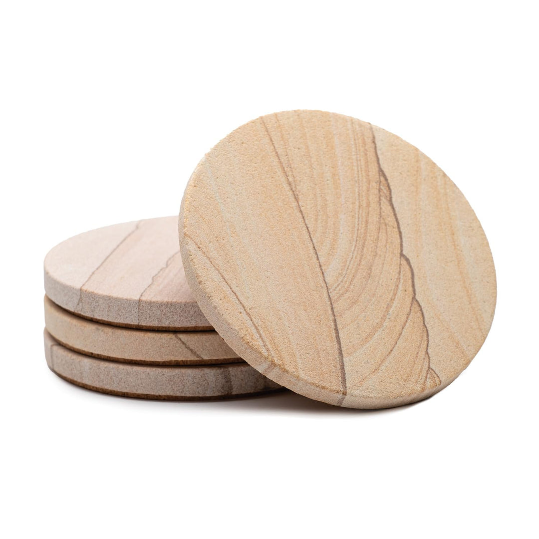 Thirstystone Untersetzer und Halter Wüstensand 4 inch round Desert Sand, 4 inch round Desert Sand