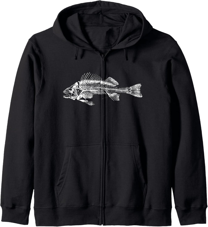 Fisch-Skelett-Fischer-Angel-Geschenk Kapuzenjacke