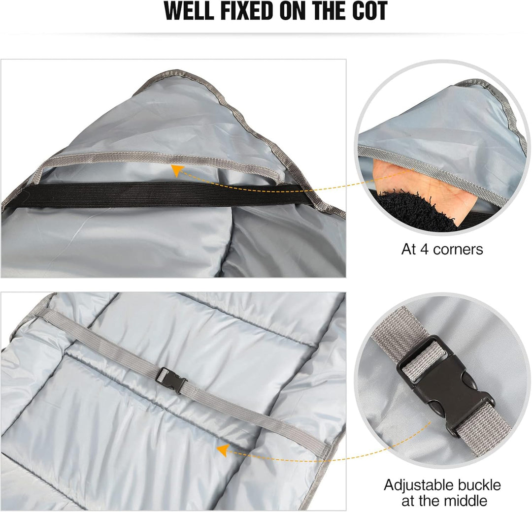 REDCAMP XL Weich Campingbett Feldbettauflage,Martratze für Feldbett Klappbar 190 x 75 cm,Bequem Gut
