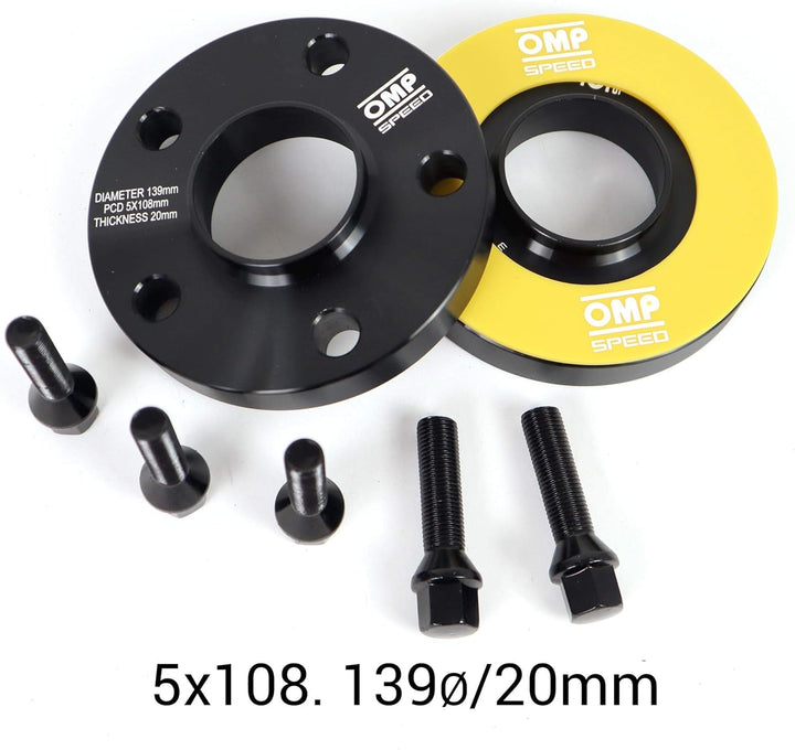 OMP SPEED SET Abstandhalter OMP 20MM 5X108 60.1 M12X1.5+14X1.5 5x108 60.1 20mm, 5x108 60.1 20mm