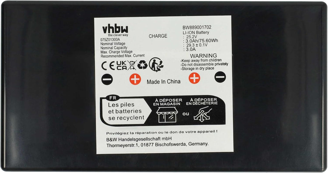 vhbw Akku kompatibel mit Ambrogio L30 Elite, L30, L 30e Lite, Alex, L20, L30 Basic, L 20, L 30 Delux