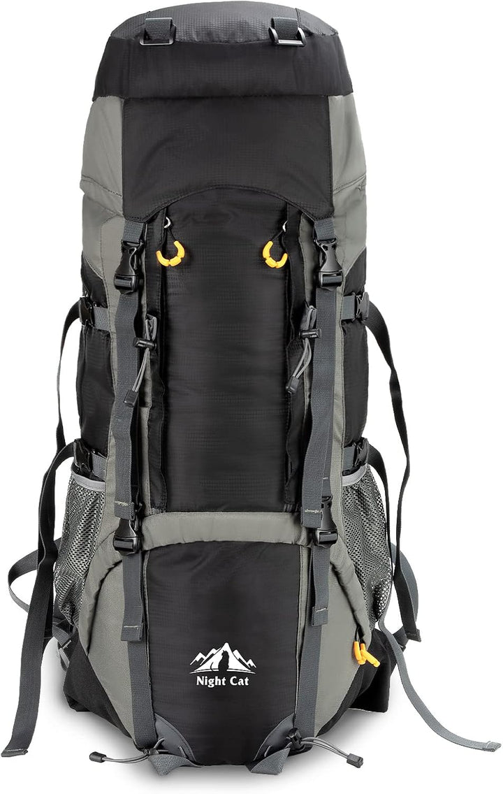 Night Cat Wanderrucksack 70L 90L Rucksack: Trekkingrucksack Reiserucksack Herren Damen Atmungsaktiv