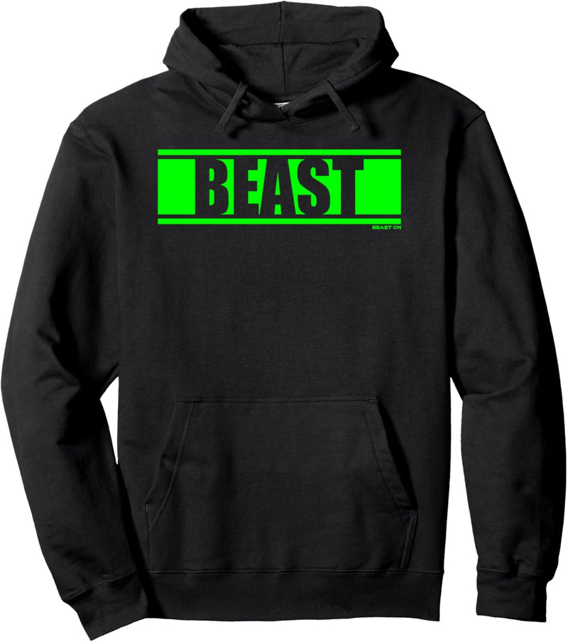 Beast Grün Gym Fitness Workout Gym grüner Druck grünes Motiv Pullover Hoodie