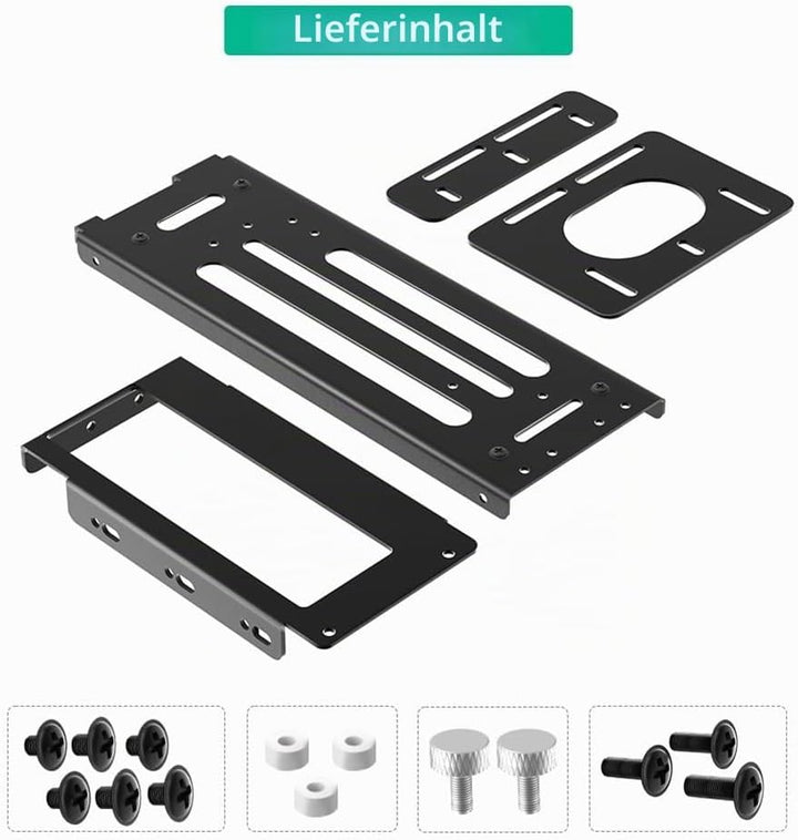 Externe GPU -Dockingstation Vertikaler GPU -Mount -Halterung, 2 Steckplatzlenkhalter mit Hardware, E
