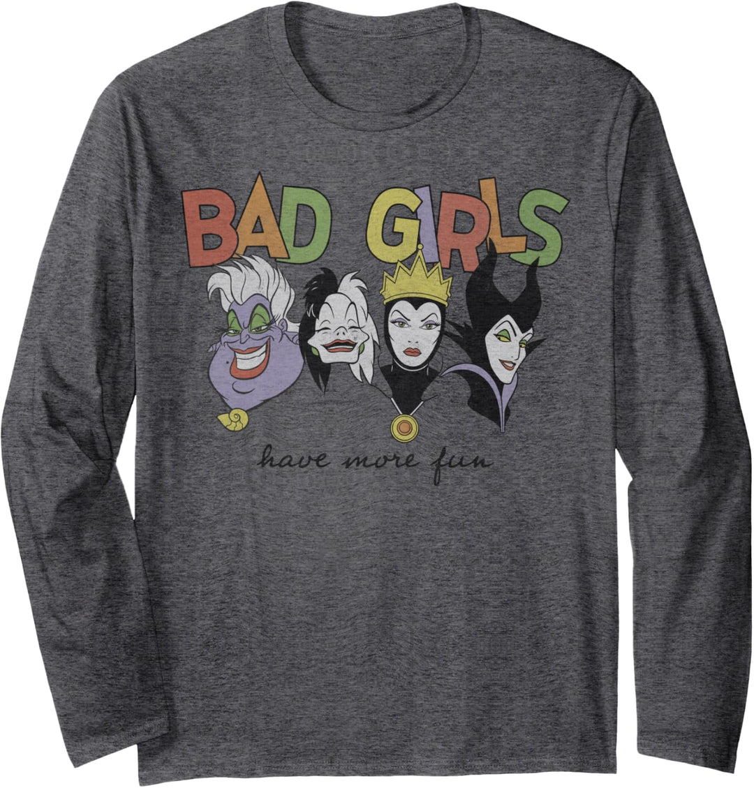 Disney Princess Villains Bad Girls Have More Fun Langarmshirt