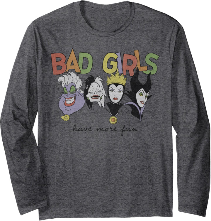 Disney Princess Villains Bad Girls Have More Fun Langarmshirt