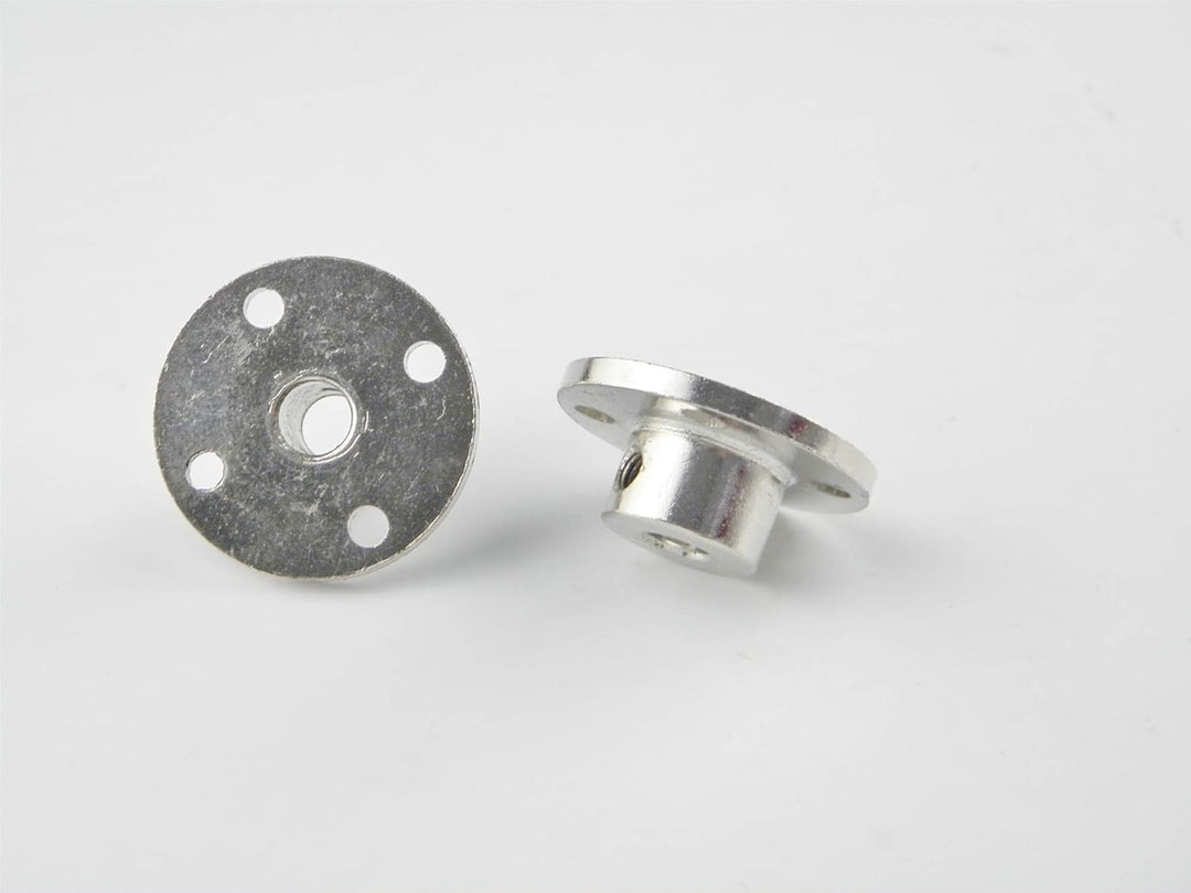 CHANCS Wellenkupplung, Flanschkupplung, 7mm, starrer Flansch, galvanisierter Stahl, Motorführungswel