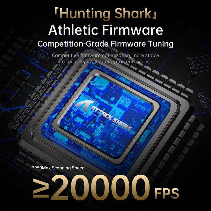 ATTACK SHARK X8 Ultimate Mouse for Large Hand, 65g Superlight, Nordic 54L15MCU, PixArt PAW3950MAX Ga