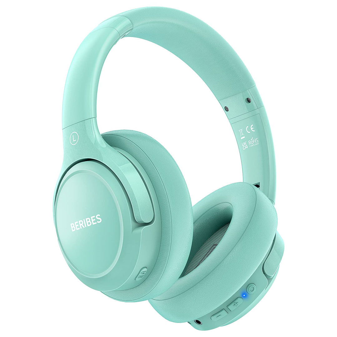 BERIBES Bluetooth Kopfhörer Over Ear, 65 Std Kopfhörer Kabellos Bluetooth mit 6 EQ-Modi, HiFi Stereo