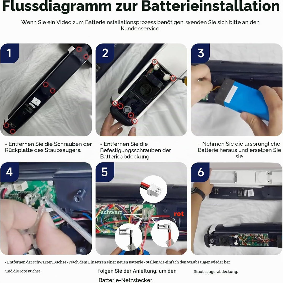 4000mAh Vacuum Cleaner Ersatz Akku Kompatibel mit Tineco iFloor 3, Floor ONE S3,Floor one S3 Breeze