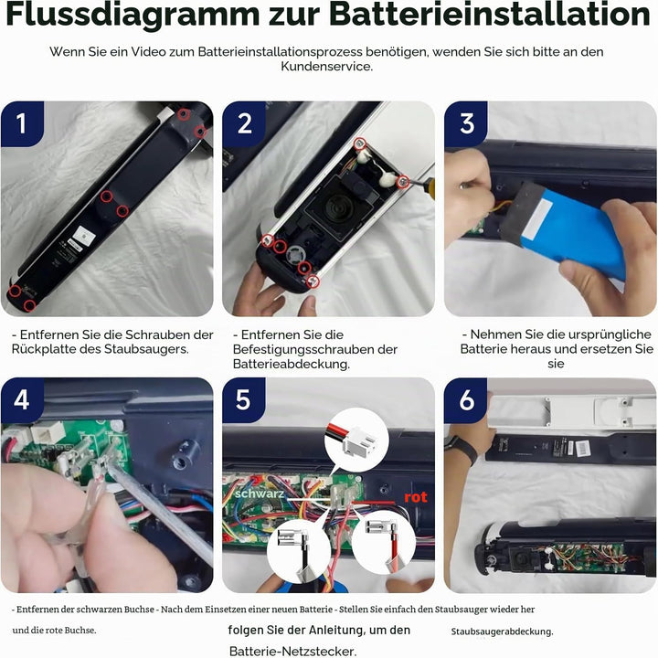 4000mAh Vacuum Cleaner Ersatz Akku Kompatibel mit Tineco iFloor 3, Floor ONE S3,Floor one S3 Breeze