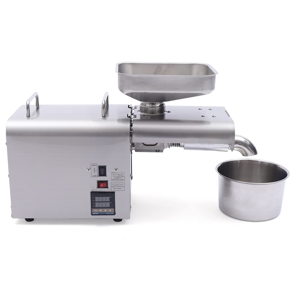 Automatische Ölpressmaschine 7 kg/h | Manuelle Maschine für Öl Expeller | Heiss-/Kaltöl-Extraktionsm