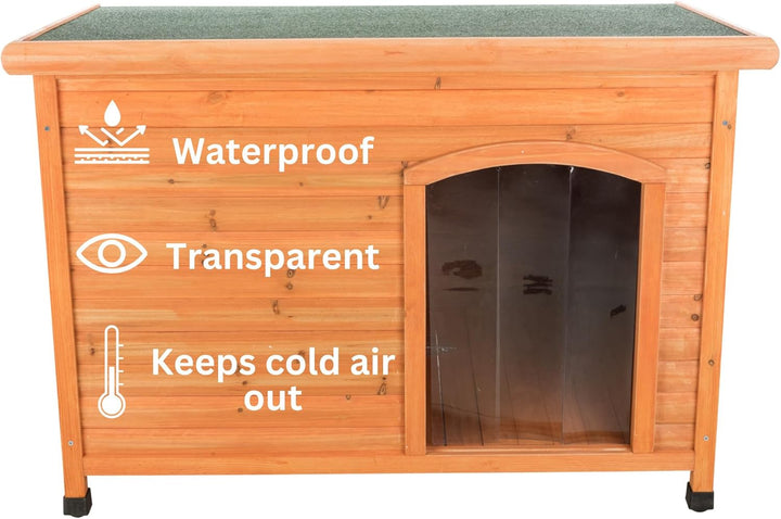 Trixie 39591 natura Kunststofftür für Hundehütte # 39511/39531/, 32 × 43 cm 32 x 43 cm, 32 x 43 cm