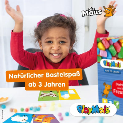 PlayMais Fun to Learn - DieMaus - Bastel-Set für Kinder ab 3 Jahren | Über 2000 Stück zum Basteln |