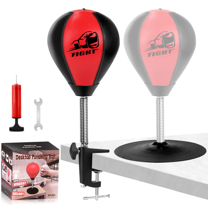 NZQXJXZ Boxsack für den Schreibtisch, Punchingball Tisch mit Superstarkem Saugnapf und Tischklemme f