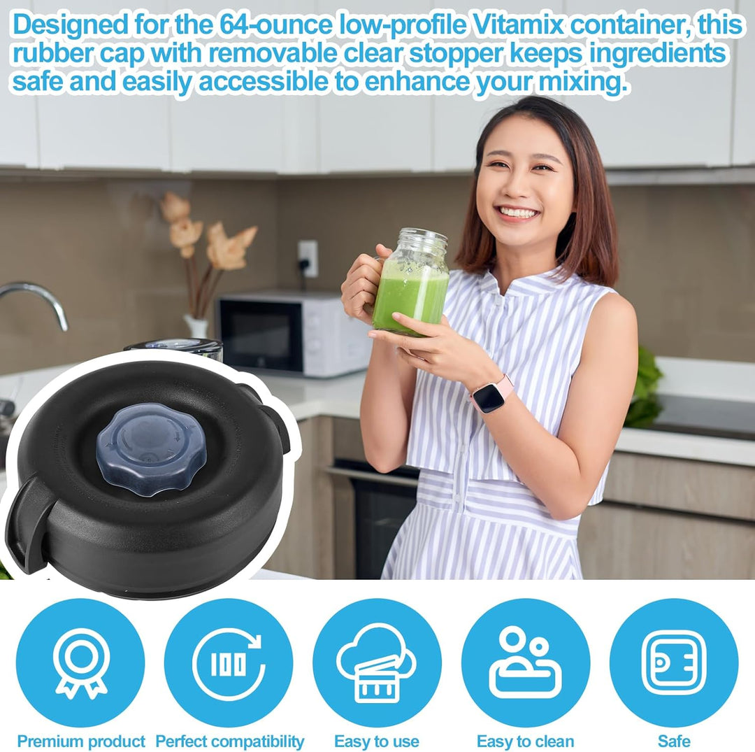 Mixerflaschendeckel für Vitamix Zubehör, 1,81 kg Niedriger Behälter Mixer Ersatzteile für Vitamix De