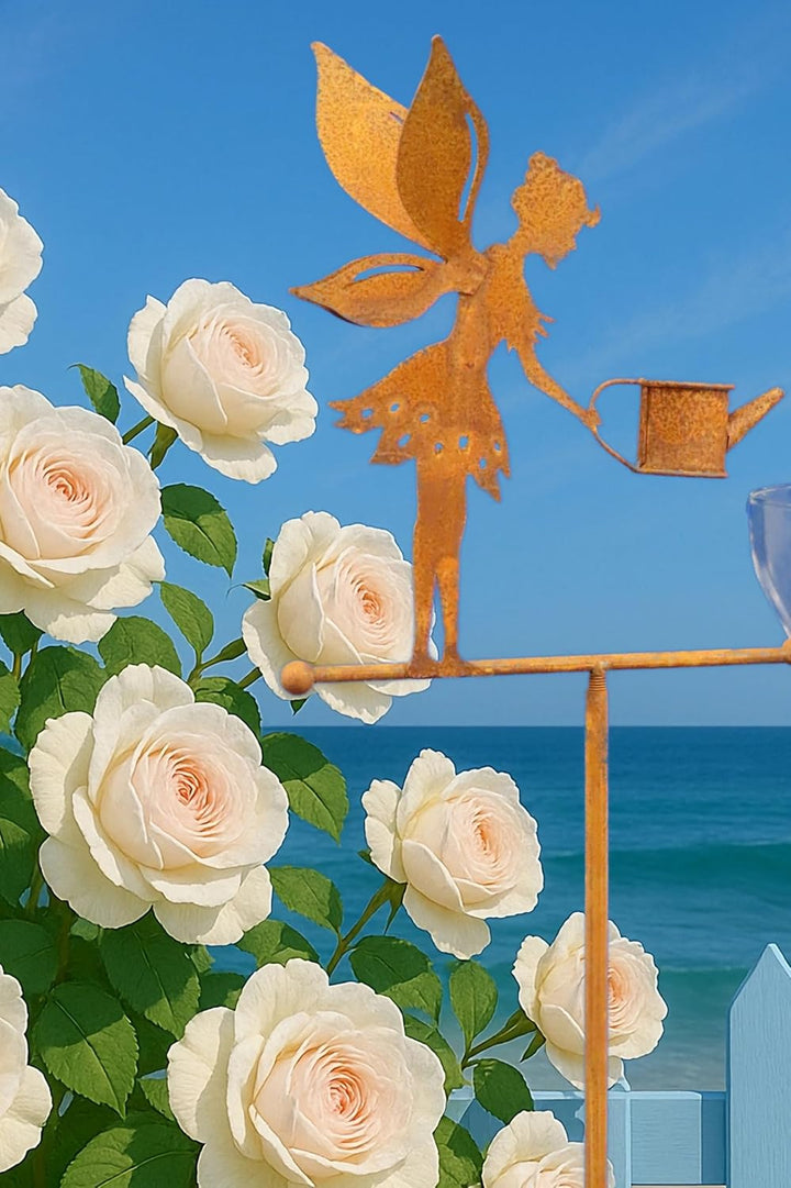 Pommerntraum ® | Regenmesser Niederschlagsmesser Pluviometer Edelrost Wetterstation Gartendeko Garte