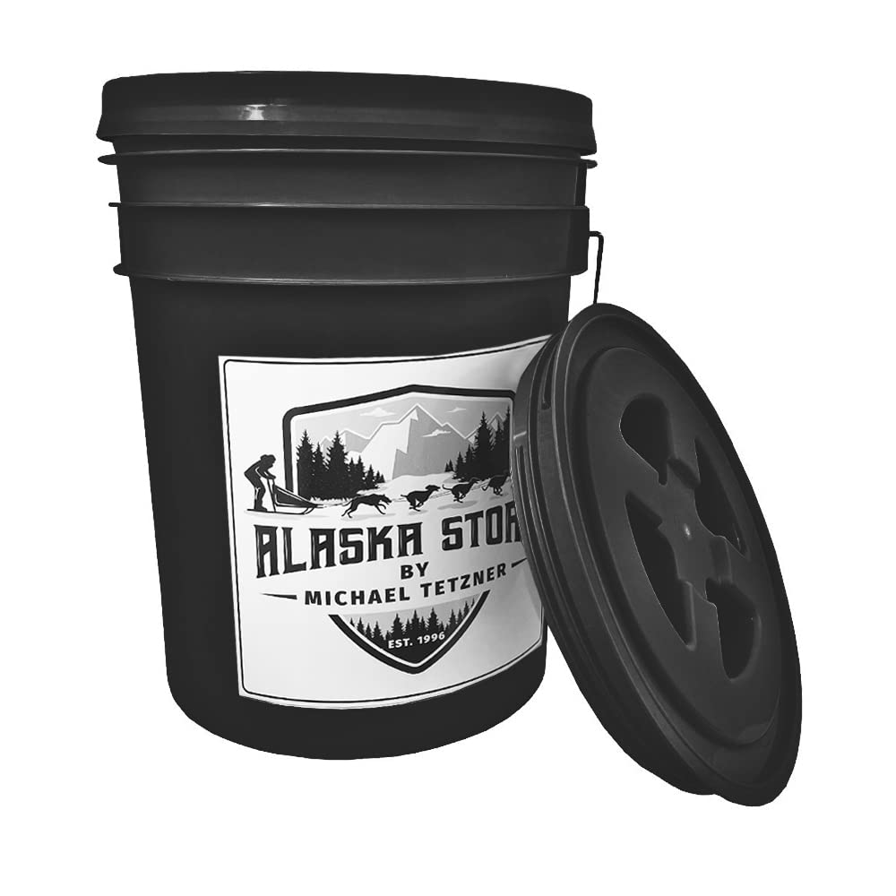 Musher Eimer I Schwarz I Futtereimer I Zum Wässern für Sporthunde I Powered by Alaskastore.de