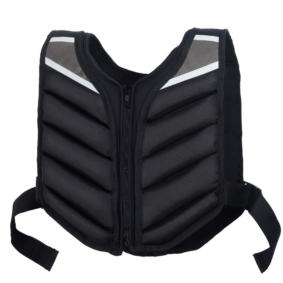 Abahub Gewichtsweste 10lb Herren Damen mit Reissverschluss Gewichtsweste mit reflektierendem Streife