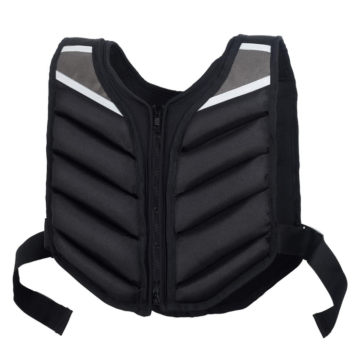 Abahub Gewichtsweste 10lb Herren Damen mit Reissverschluss Gewichtsweste mit reflektierendem Streife