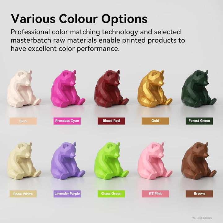 kexcelled PLA Braun Filament 1,75mm Zähigkeit Erhöhen Hochpräzises Lebendige Farben 1kg Spule 3D Dru