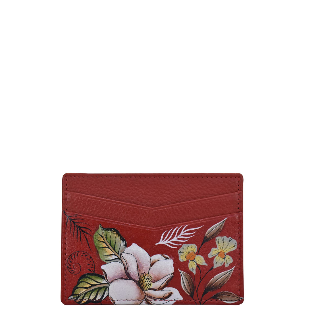 Anuschka Damen Credit Card Case Kartenhalter Einheitsgrösse Crimson Garden, Einheitsgrösse Crimson G