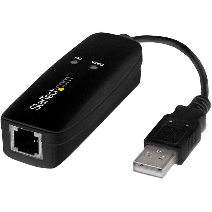 StarTech.com USB 2.0 Faxmodem - 56K Externes DialUp V.92 Modem/Dongle/Adapter - Computer/Laptop Faxm