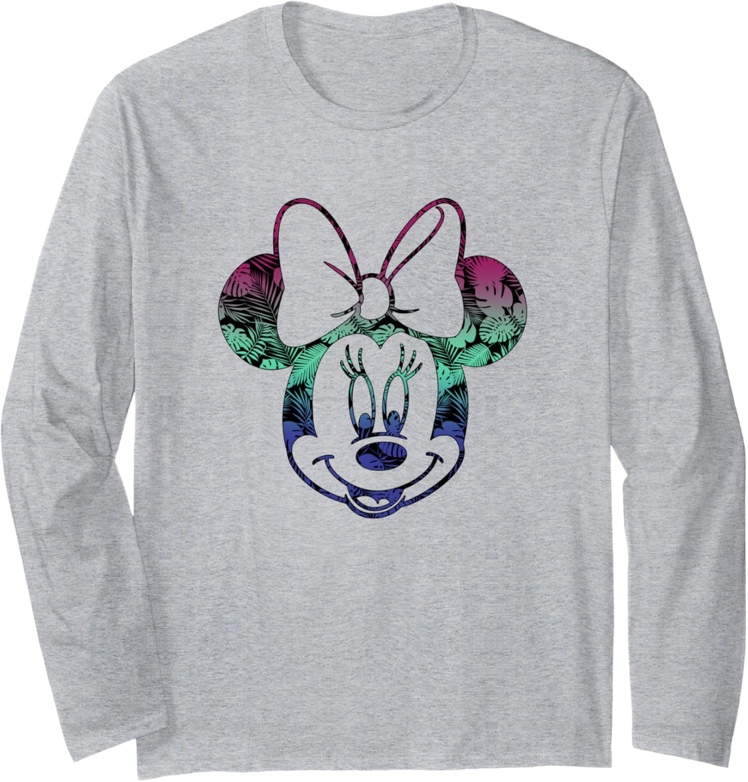 Disney Micky und seine Freunde Minnie Tropical Gradient Fill Langarmshirt
