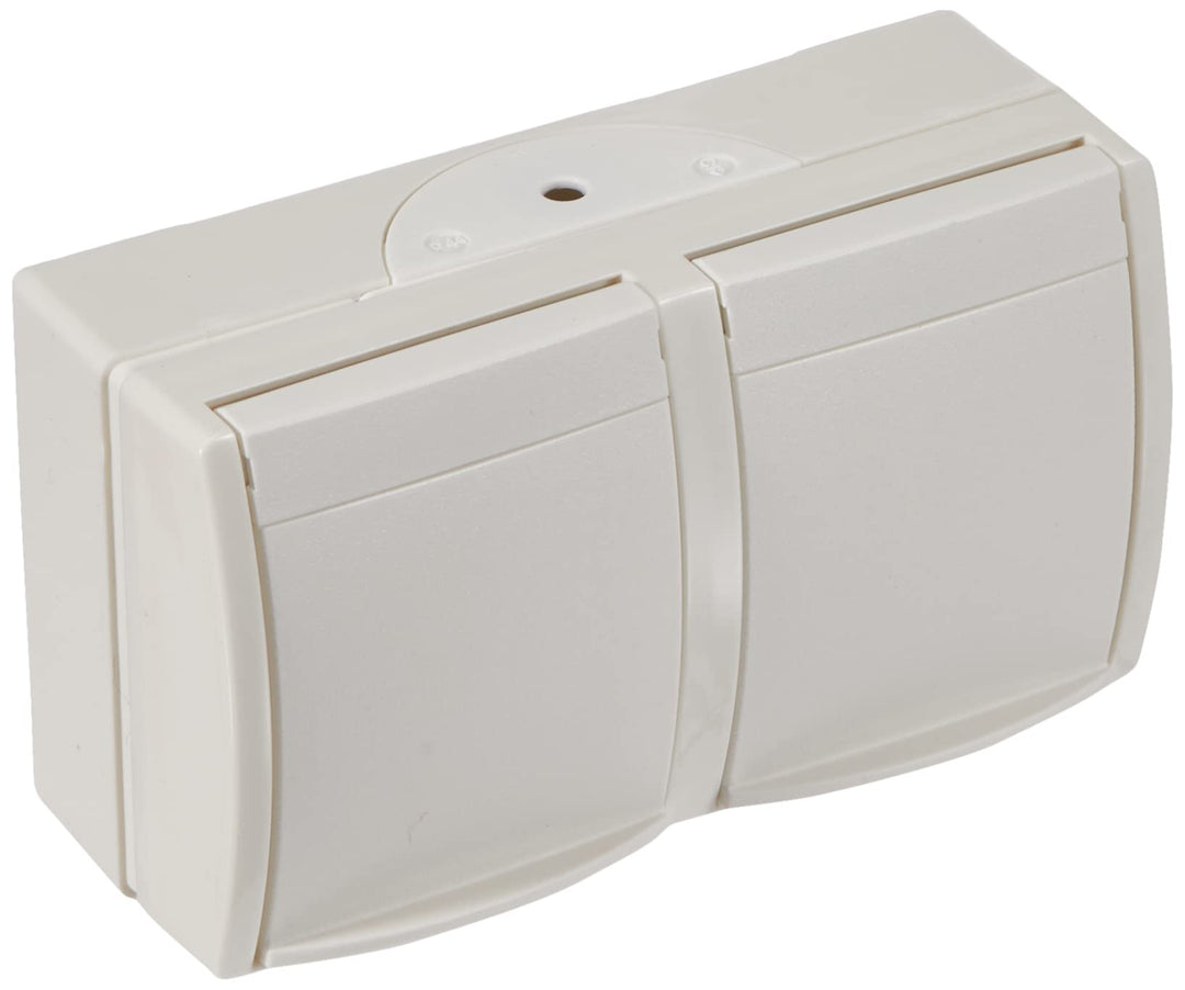 Busch-Jaeger BUSC 20/2 EBW-54 2fach waagerecht Ocean Steckdose Single, Single